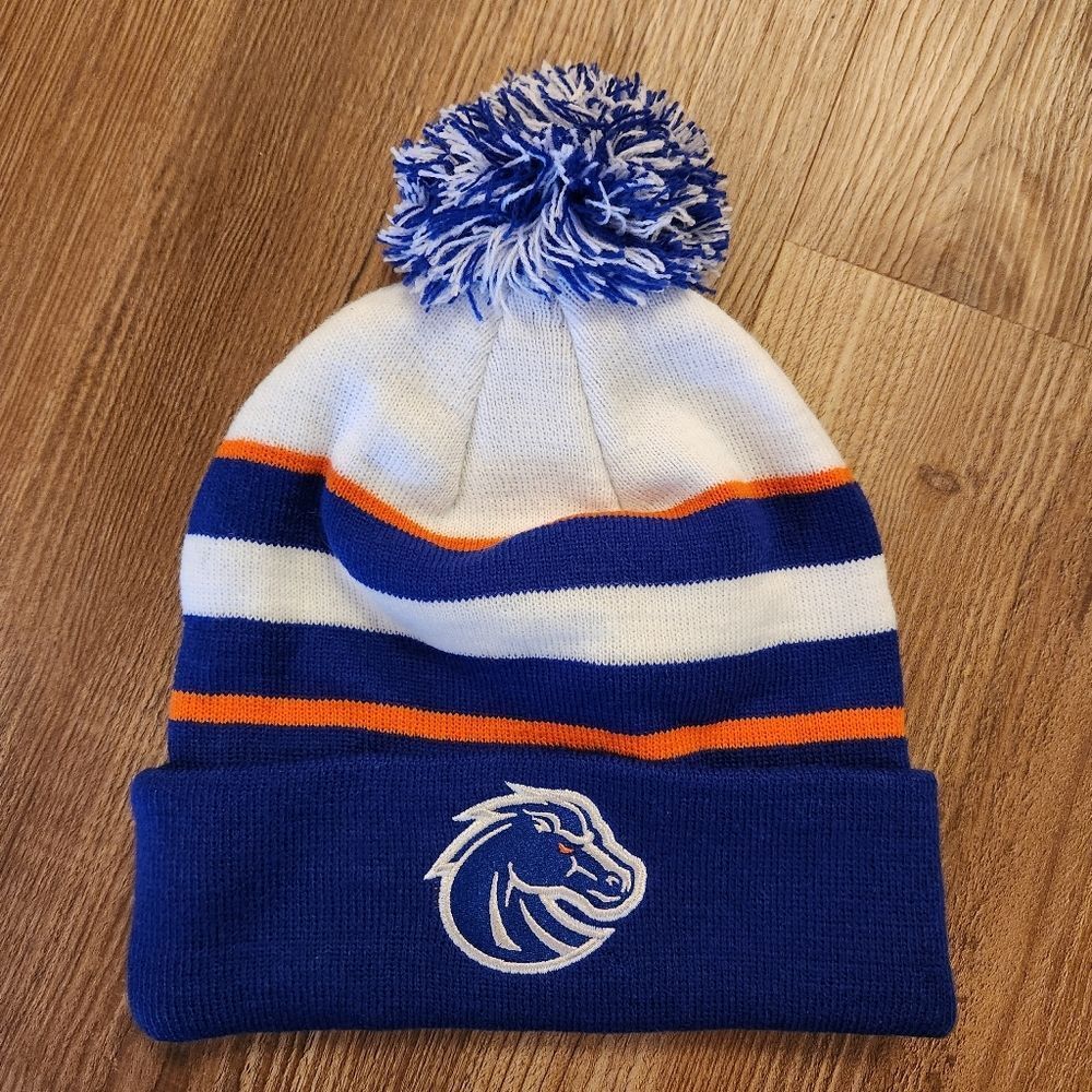 🩵NWT Top Of The World Blue & Orange Boise State Broncos Unisex Beanie One Size